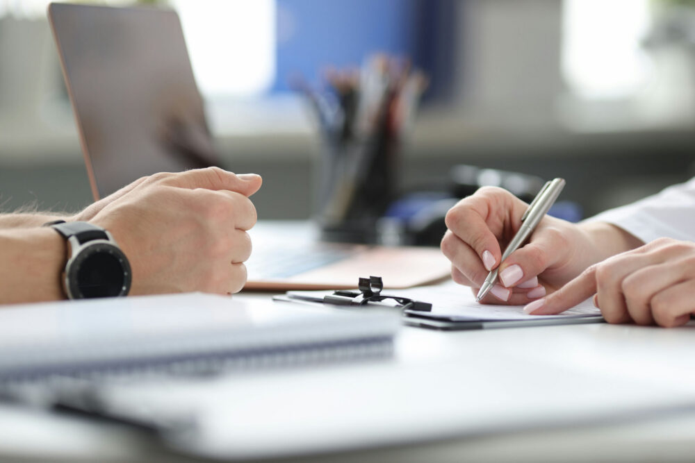 man attending addiction rehab treatment